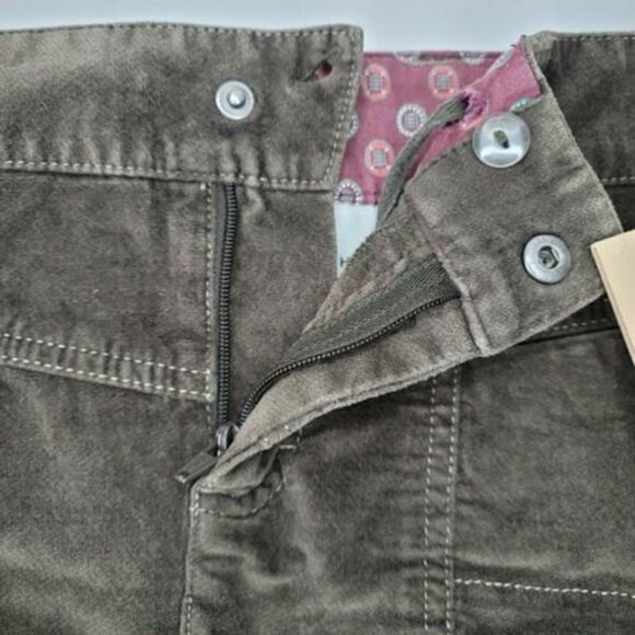 ATHLETA Skirt Brown Washed Velvet Casual Skirt Velveteen Cotton Women's Size 8 - Picture 10 of 10